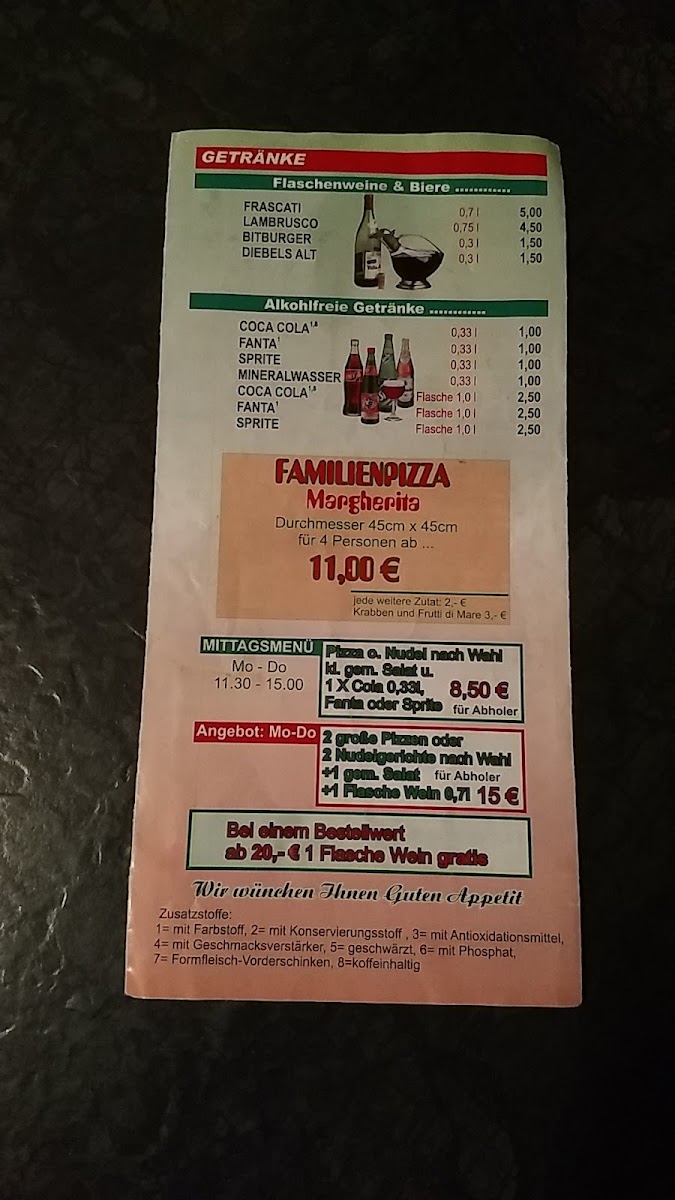 Menu Pizzeria Italia-2